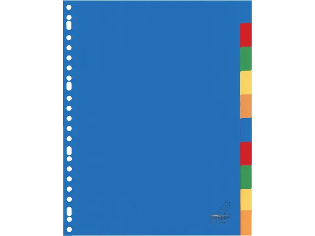 Tabbladen Kangaro A4 23-Gaats A410M 10-Delig Assorti Pp