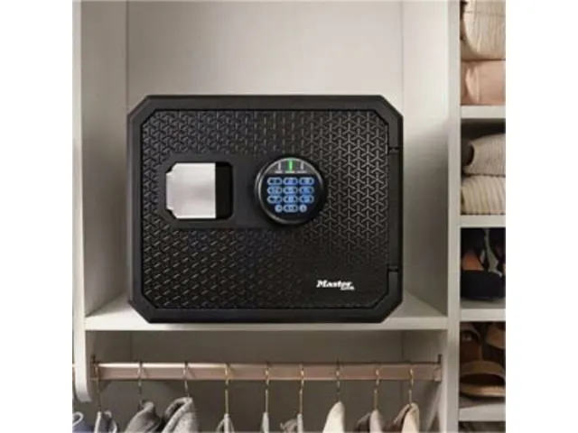 Kluis MasterLock brandvrij en waterdicht electronisch combi-slot L zwa