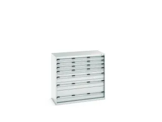 ladekast 1200x1300x650mm 7laden zware lasten RAL7035 front RAL7035 - 7