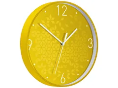 Wandklok Leitz WOW Ø29cm geel
