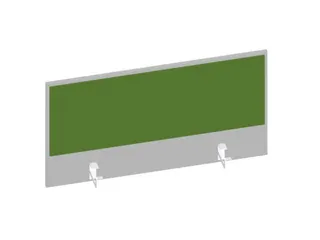 baliepaneel v. bureau aanbouw achter MP-lichtgrijs BN7048-groen 1000mm - 1