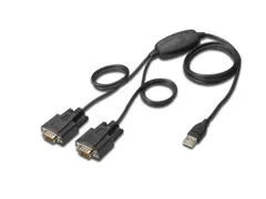 USB naar seriële adapter RS232 2x RS232 kabeltype chipset: FT2232H 1,