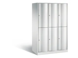 lockerkast 1950x1150x640mm 3x2 vakken romp RAL7035 front RAL7035 - 2