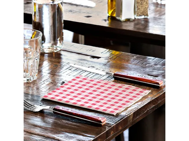 Servetten Tork 509359 1-laags 32x32cm rood 400st. 1/4 vouw