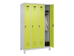 locker,HxBxD 1950x1200x500mm,4vak,vak B 300mm,draaigrendel,voeten