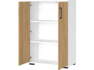 dossierkast,HxBxD 1230x800x400mm,2xinlegbodem,3ordnerhoogte,romp wit - 3