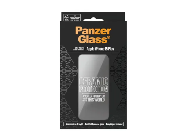 PanzerGlass PG Scrn Ceramic iPhone 15 Plus UWF WA, Apple, Apple - iPho