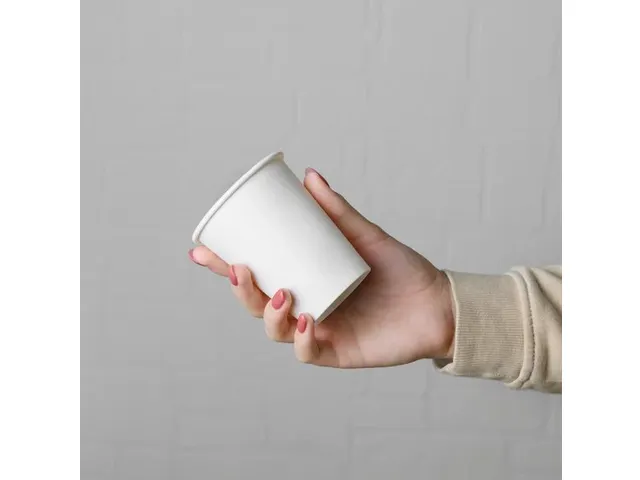 Premium Koffiebeker Karton 180ml Wit 100 stuks