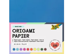 Origami papier Folia 70gr 10x10cm 100 vel assorti kleuren