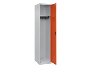 locker,HxBxD 1850x400x500mm,1vak,vak B 400mm,cil.-slot,staand op vloer - 1