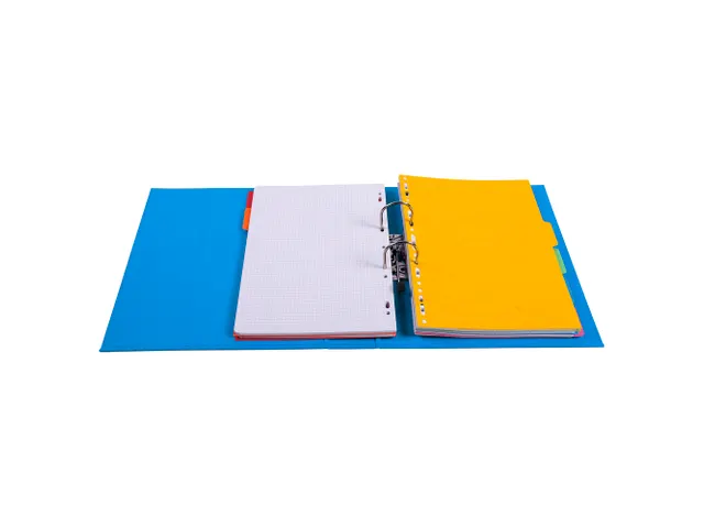 Classeur à levier PVC A4 dos de 70mm. - Bleu