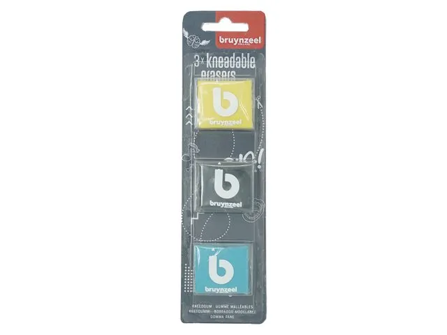 Kneedgum Bruynzeel Teens set à 3 kleuren