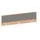 baliepaneel,v. bureau,aanbouw achter,B 1600mm,NE-esdoorn,BN8078-grijs