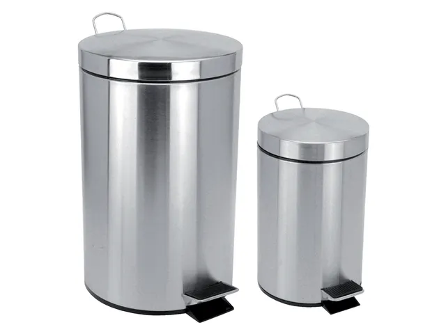 Afvalbak Pedaalemmer Rond 3 Liter Mat RVS