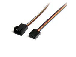 30cm 4-pins Verlengkabel voor Ventilatorvoeding M/F