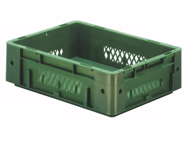 Euronorm Stapelkrat 120x400x300mm 9.2l Wanden Opengewerkt/Bodem Gesl.
