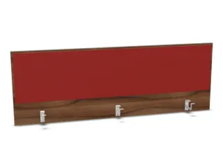 opzetpaneel bureau aanbouw achter NP-tiepolo nut BN4011-rood 1600mm - 1