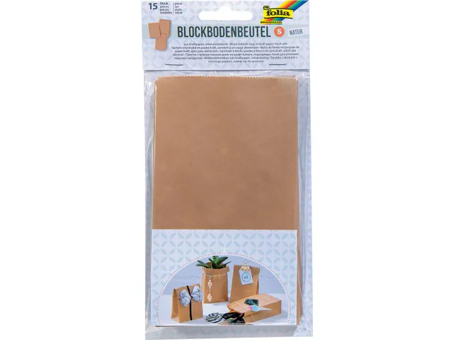 Papieren Zak 100 X 55 X 175 Mm 15 Stuks Kraft