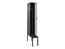 locker met bank,voor scheiding van kleding,HxBxD 2120x300x815mm,1vak