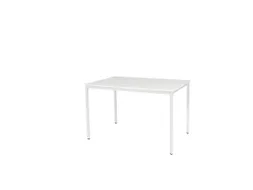 Domino Basic Tafel Vaste Hoogte 1200x800mm Grijs 25mm Wit 4-Poots