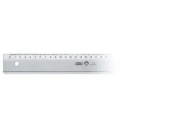 règle Möbius & Ruppert 40cm plastique gris fumé