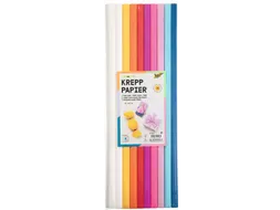 Crêpepapier Folia 50x200cm 10 rollen mixkleuren