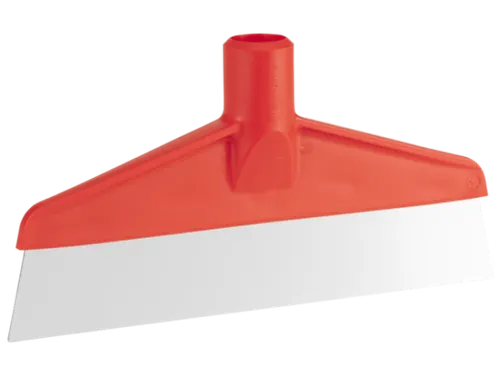Vikan Hygiene Tafel- en Vloerschraper RVS Blad 245x70mm Rood