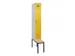 locker met bank,voor scheiding van kleding,HxBxD 2120x300x815mm,1vak
