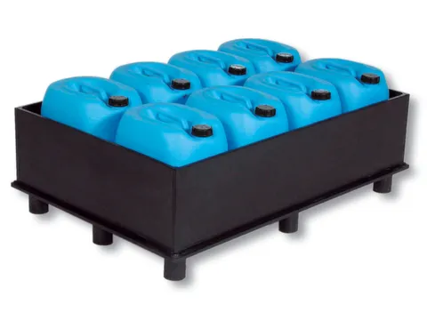 Opvangbak Hdpe 1270x870x500mm V. 2x220l M. Poten Open Volume 225l