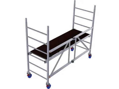 vouwsteiger,werk H 2,9m,steiger H 1,8m,platform BxD 2000x600mm