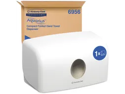 Handdoekdispenser Aquarius voor i-vouw mini wit 6956