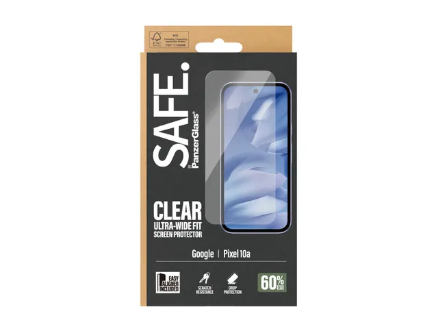 PanzerGlass SAFE. by Screen Protector Google Pixel 10a 5G | Ultra-W
