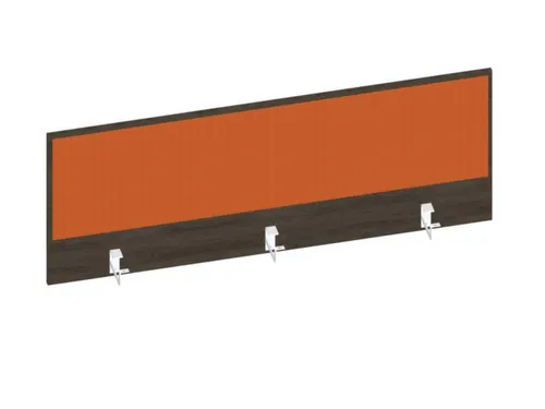 baliepaneel bureau aanbouw achter NV bruin hickory oranje 1400mm