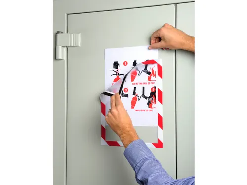 Magnetisch cover A4 rood/wit