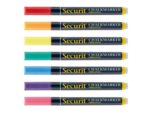 Krijtstift Securit Sma-100 Rond 1-2mm Assorti 7 Stuks