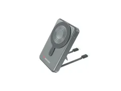 Charge 'n' Go Power Bank Magnetisch draadloos opladen 10.000mAh Grijs