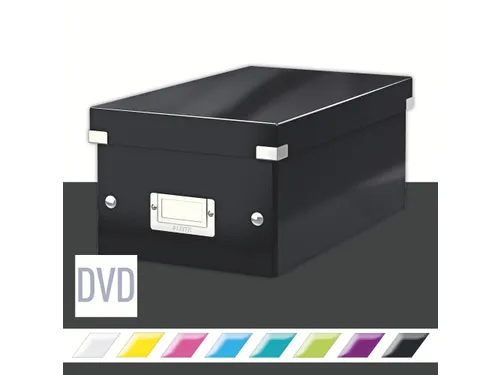 Dvd-box Leitz Click & Store 206x147x352mm Zwart 84% gerecycled karton
