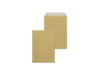 Envelop Raadhuis 162x229mm C5 akte plakstrip kraft 90gr 500 stuks in d - 1