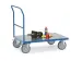 Duwbeugelwagen Met Hard Pvc Platform 600kg 1200x800mm Ral5007