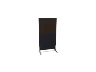 scheidingswand,HxB 1545x800mm,CC-zwart,BN2036-bruin - 1
