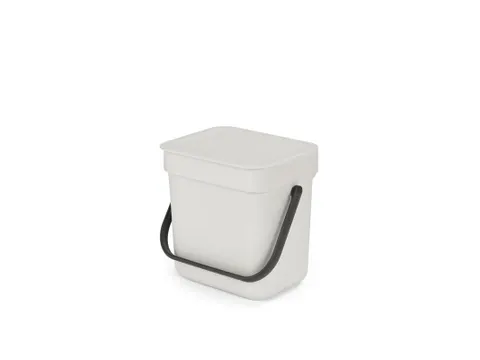 Afvalemmer Sort & Go 3 Liter Lichtgrijs