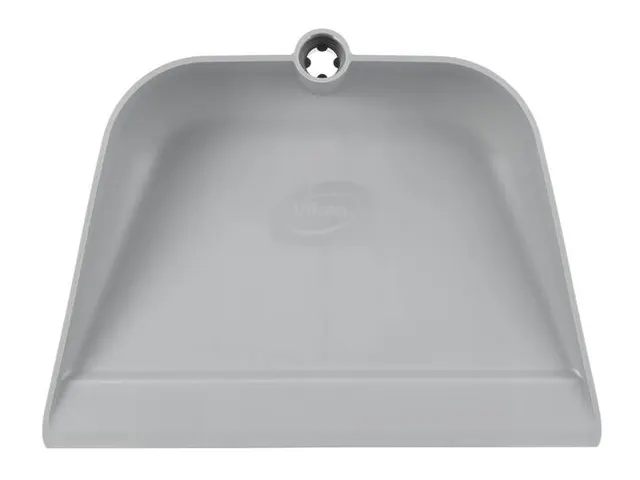 Vikan Hygiene stofblik met rechtopstaande aluminium steel 75cm Grijs