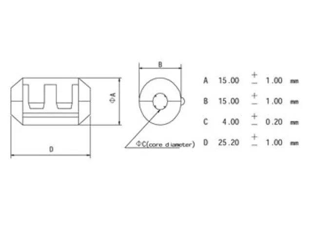 Filter Voor Voedingskabels Ø4.0mm