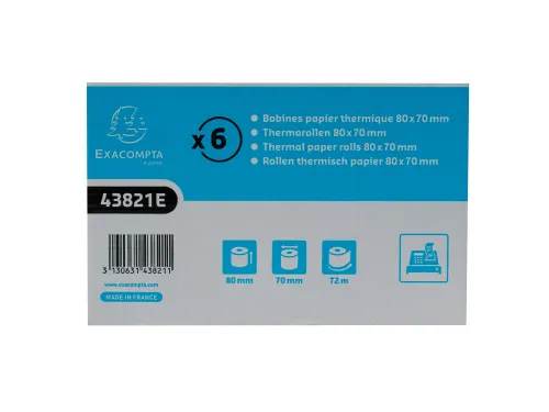 Exacompta Kassarol 80mmx70mmx12 mm 72 Meter 48 Gram