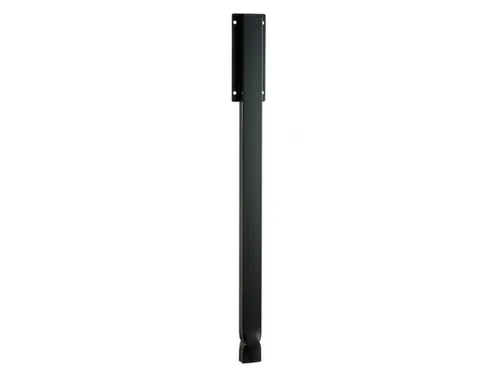 paal,v. Prullenmand,H 1200mm,grondankerbevestiging,staal,mangaangrijs