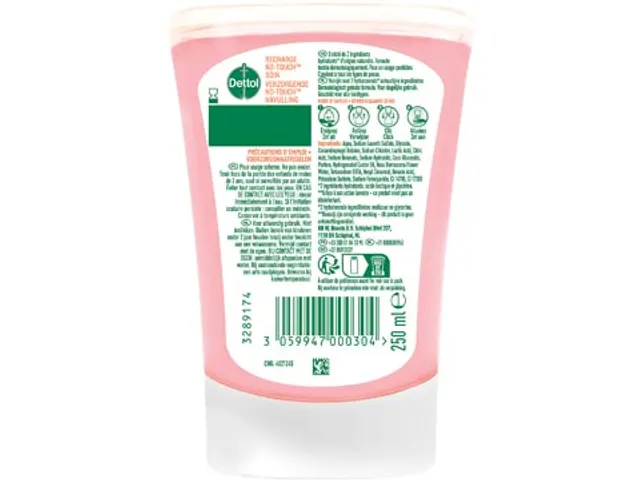 Dettol No Touch Handzeep Nourish Rozenwater & Sheaboter vulling 250ml