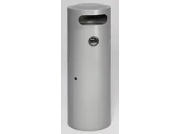 Combi-Asbak 90 Liter 1245x420mm Zilverkleurig Afsluitbaar Staal