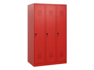 schoollocker,HxBxD 1530x900x500mm,3vak,vak B 300mm,draaigrendel - 2
