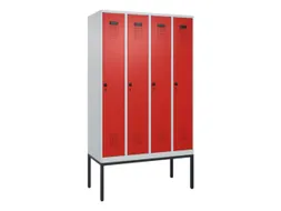 locker,HxBxD 2120x1200x500mm,4vak,vak B 300mm,draaigrendel