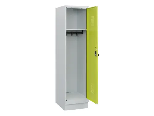 schoollocker,HxBxD 1630x400x500mm,1vak,vak B 400mm,draaigrendel,sokkel